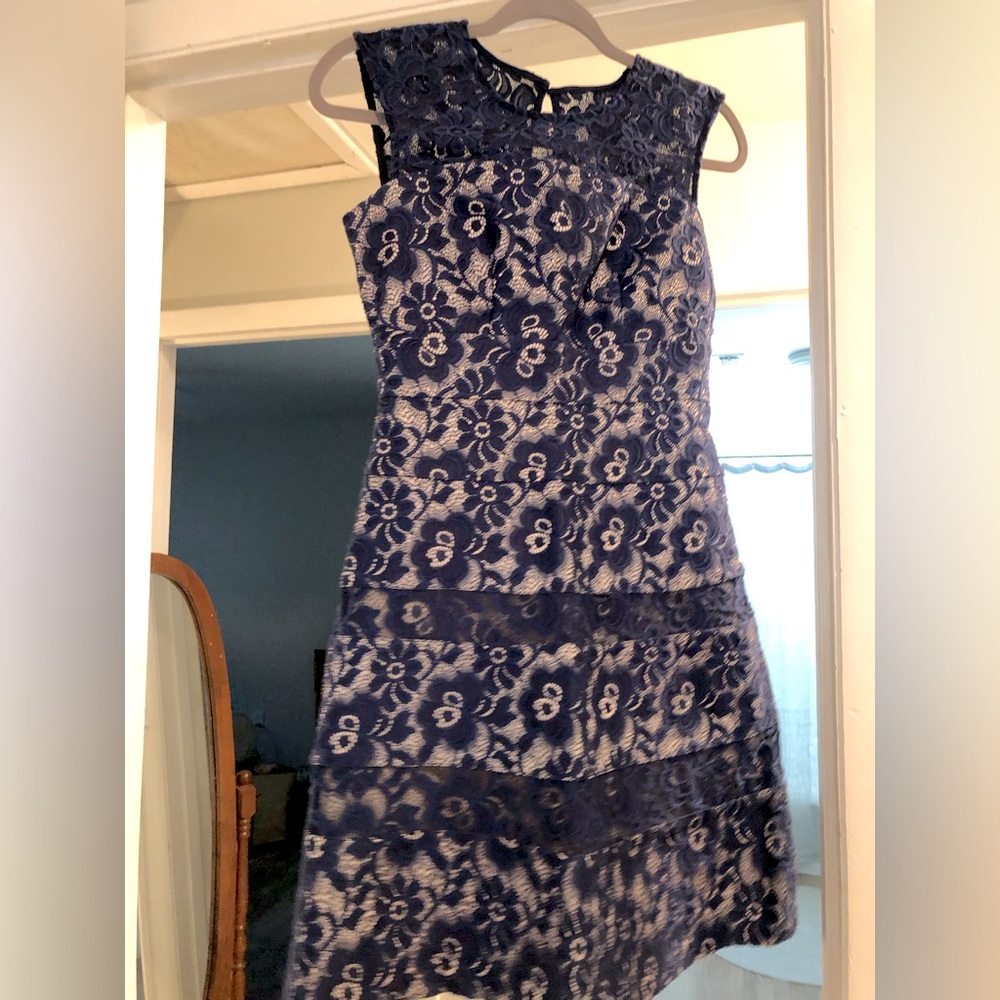 Floral Eyelet Lace Cocktail Dress